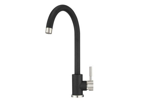 Смеситель для кухни Granula ST-4031, ЧЁРНЫЙ на мойку черный