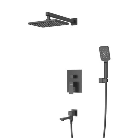 Душевая система Cezares SLIDER SLIDER-VDSET-NOP встраиваемая в стену цвет черный