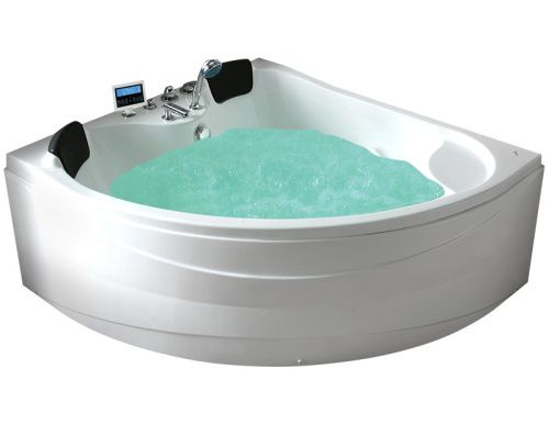 Ванна акриловая гидромассажная Gemy G9041 K 150х150 угловая четверть круга с каркасом