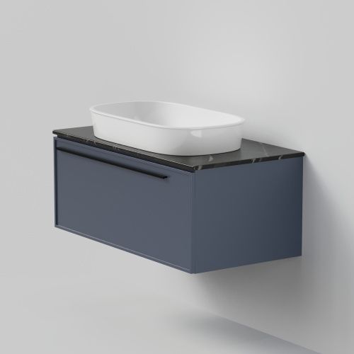 Тумба со столешницей La Fenice ELBA NFNC-01-ELB-BG-90-3-GB 90х50 подвесная цвет синий