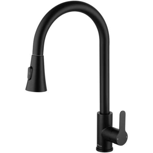 Смеситель для кухни Wonzon & Woghand WW-121E201L-MB на мойку черный