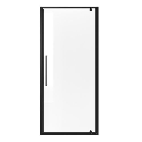 Душевая дверь Niagara Nova NG-85-10AB 100х195 стекло прозрачное профиль черный