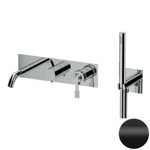 Смеситель для ванны Remer Atelier AL53D2NO встраиваемый в стену черный