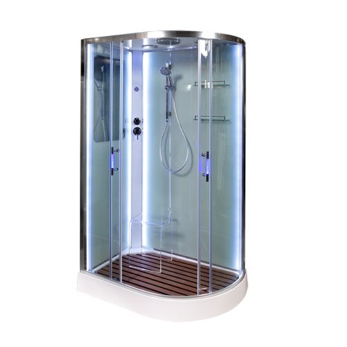 Душевая кабина AvaCan A102LLEDKN 120х80 асимметричная с крышей ориентация левая