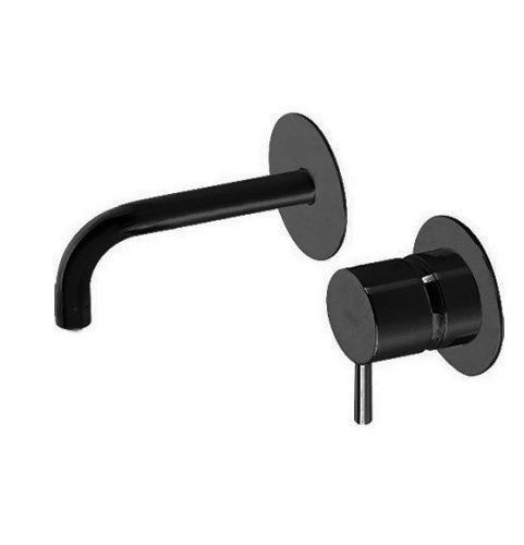 Смеситель для раковины Cisal Nuova Less LN00551E40 встраиваемый в стену черный