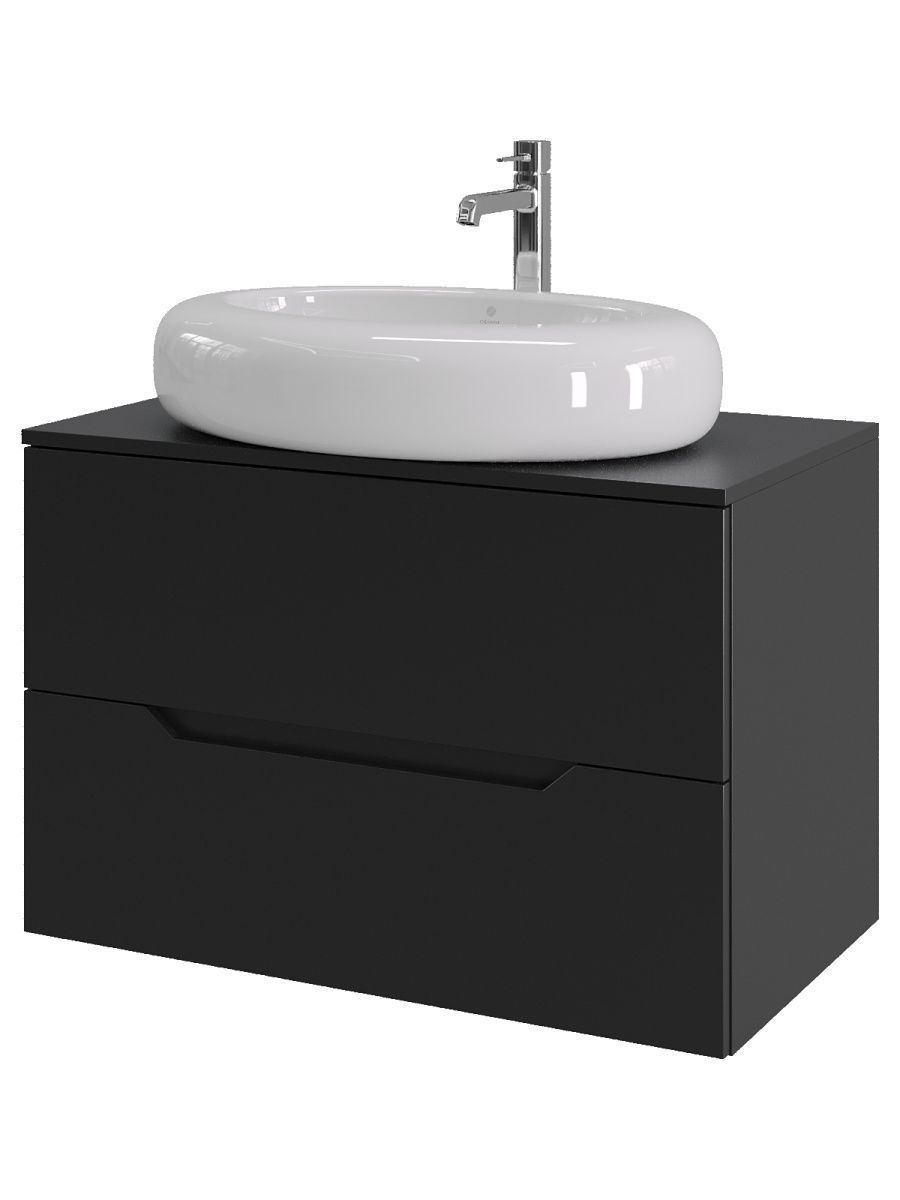 Тумба с раковиной Orange Line Li-80TubMDF+B08-640W 80х50