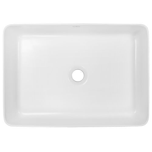 Раковина керамическая Creo Ceramique PUIMA PU3500MRMWH 50 см накладная цвет белый