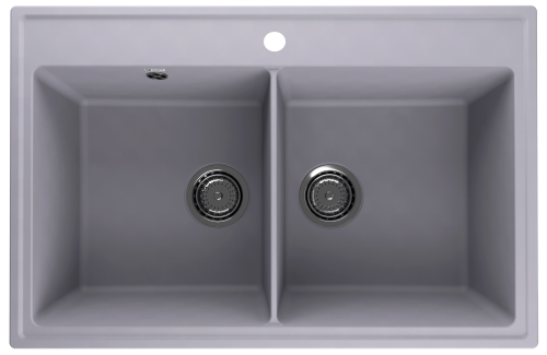 Кухонная мойка Ulgran Quartz Ruma 780-05 80х50 цвет серый поверхность матовая