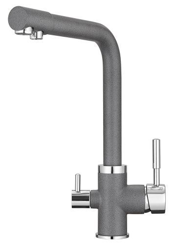 Смеситель для кухни Granula 2015, ГРАФИТ на мойку серый