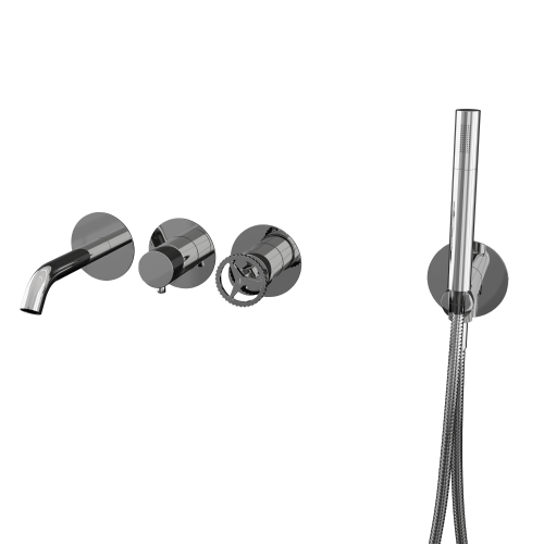 Смеситель для ванны Remer Chrono CH53D2P встраиваемый в стену хром