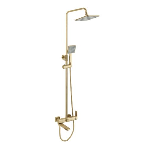 Душевая стойка Fmark FS8745-22C настенная цвет золото