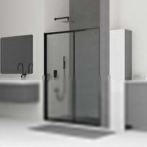 Душевая дверь RGW Classic 32091415-14 150х185 стекло прозрачное профиль черный