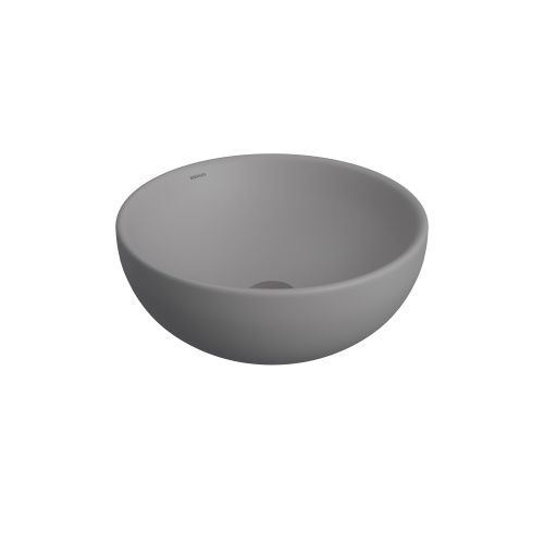 Раковина из сантехнического фарфора Berges Mascon 181062 50х50 накладная цвет серый