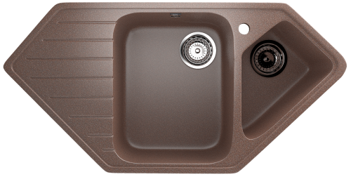 Кухонная мойка Ulgran Classic U-409-307 95х50 цвет коричневый