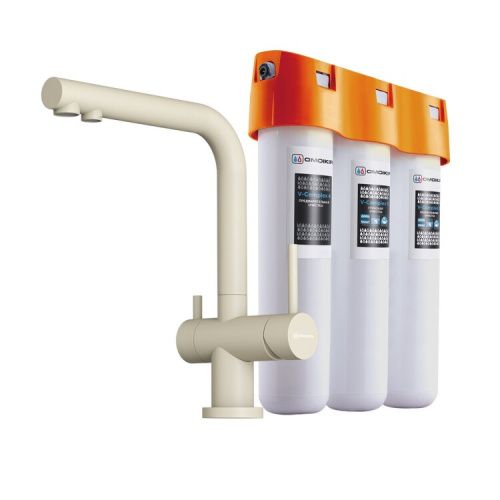 Смеситель для кухни Omoikiri Nagano-P 4044.8028P на мойку бежевый