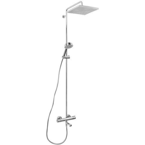 Душевая стойка Jacob Delafon Atom E26238-CP настенная цвет хром с термостатом