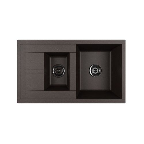 Кухонная мойка Aquaton Делия 1A716232DE280 85х50 цвет коричневый поверхность матовая