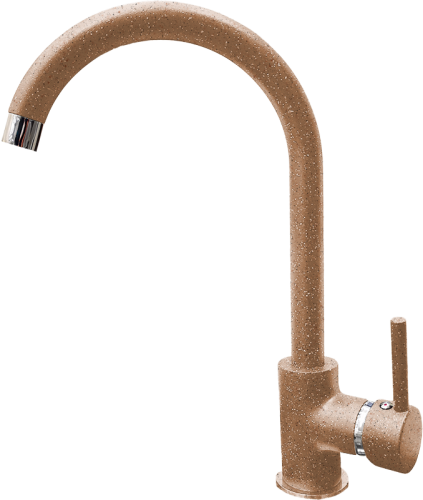Смеситель для кухни Granfest 7651 терракот на мойку коричневый