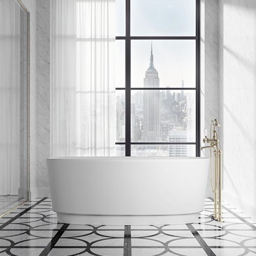 Ванна из искусственного камня Devon Devon Dove DOVE 170х65 отдельностоящая овальная