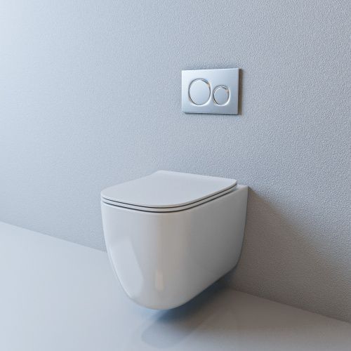 Унитаз подвесной Esbano GARANT ESUPGARAW белый с сиденьем микролифт безободковый душевой смыв