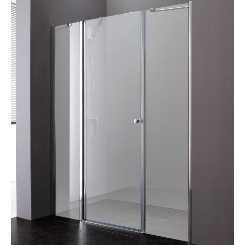 Душевая дверь Cezares ELENA ELENA-W-B-13-40+60/40-P-Cr-L 140х195 стекло рифленое профиль хром