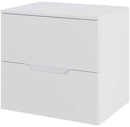 Тумба под раковину Orange Line Li-60TuwMDF 60х50 подвесная цвет белый