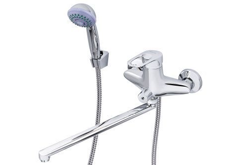 Cмеситель для ванны и душа TSARSBERG TSB-950-1207 настенный хром