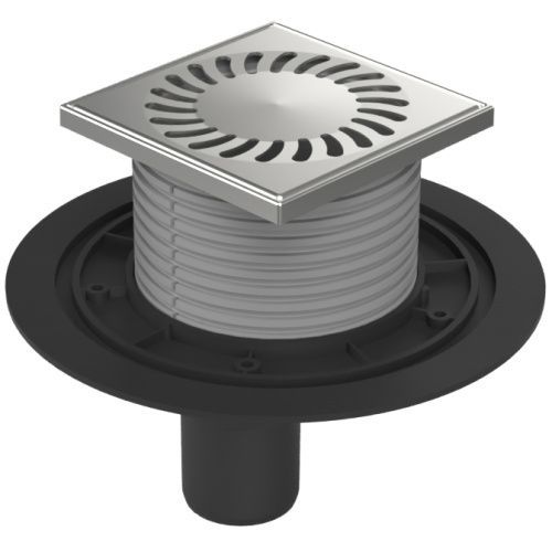 Душевой трап Azario AZ-384 A 10х10 нержавеющая сталь