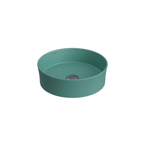 Раковина из сантехнического фарфора Berges Ego SL 181271 40х40 накладная цвет зеленый