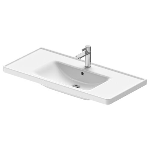Раковина керамическая Duravit D-Neo 2367100000 100 см накладная цвет белый 1 отверстие под смеситель