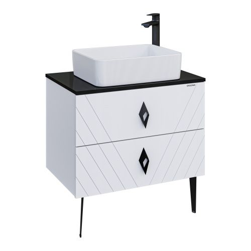 Тумба под раковину Grossman Вива 107012 70х50 напольная цвет белый