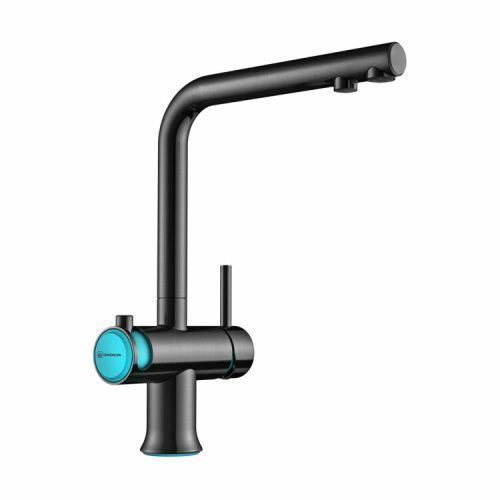 Смеситель для кухни Omoikiri Hotaru 4994029 на мойку голубой/вороненая сталь
