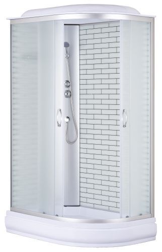 Душевая кабина Loranto CS-66120-20L FW 120 120х80 асимметричная с крышей ориентация левая