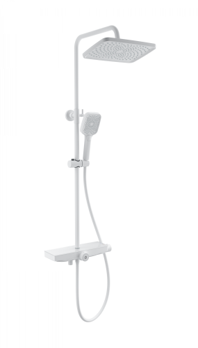 Душевая стойка Wonzon & Woghand WW-B3098-A-MW настенная цвет белый с термостатом