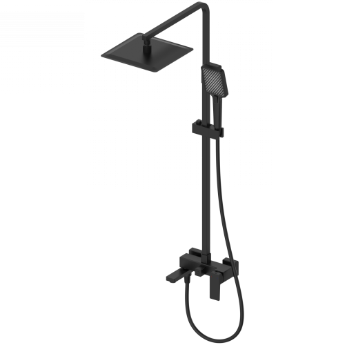 Душевая стойка Wonzon & Woghand Cube 2.0 WW-88047068-MB настенная цвет черный