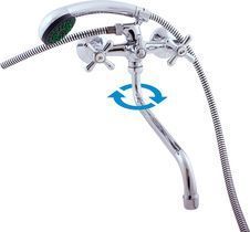 Смеситель для ванны и душа RavSlezak MORAVA MK153.5/1 настенный хром