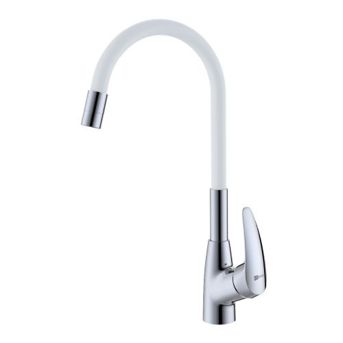 Смеситель для кухни LeMark Linara LM0415C-White на мойку белый/хром