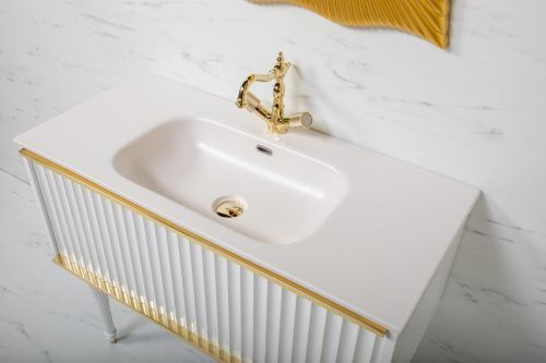 Тумба под раковину Armadi Art Vallessi Avantgarde 843-100-WG 100х50 подвесная цвет белый