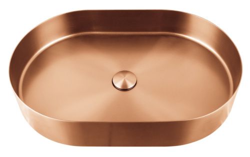 Раковина из нержавеющей стали AltroBagno Eterno AltroBagnoEterno001027RaSp 60х40 накладная цвет медь