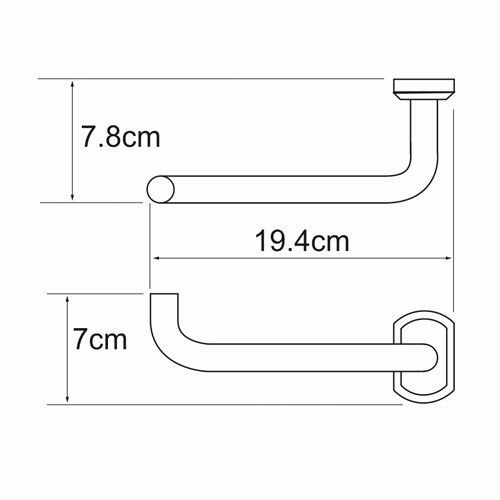 Бумагодержатель WasserKRAFT 3096 - фото 4