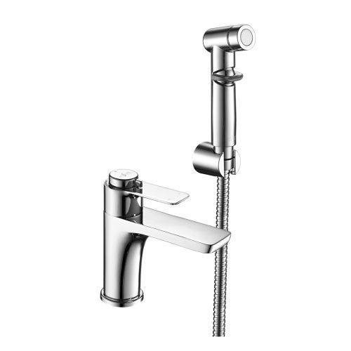 Комплект: смесители для раковины и биде Rossinka RS50 RS50-15 хром с термостатом