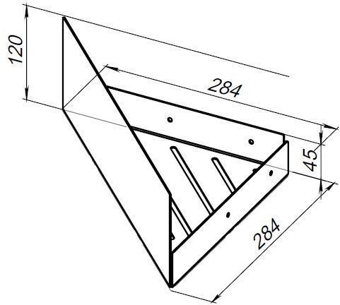 Полка в ванную комнату Aquanet Магнум 00302225 - фото 4