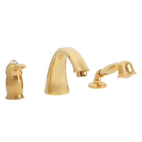 Смеситель Migliore LEM SWAROVSKI 18891 на борт ванны золото