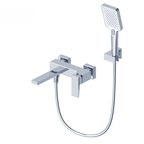 Смеситель для ванны Wonzon & Woghand Cube 2.0 WW-88037068-CR настенный хром