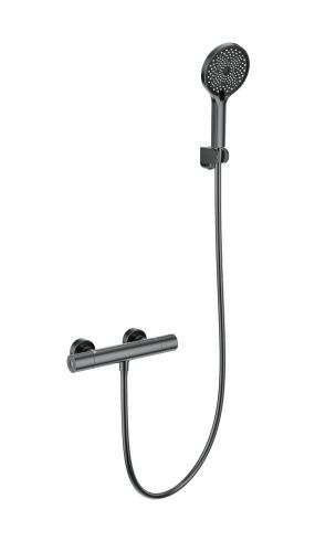 Смеситель для душа Wonzon & Woghand Inn WW-B3013-A-BGG настенный серый с термостатом