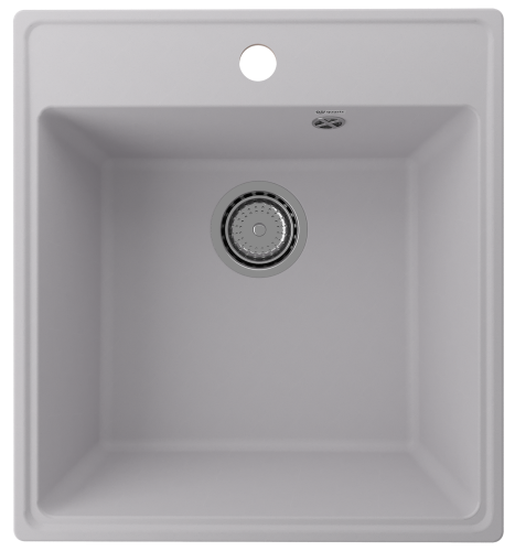 Кухонная мойка Ulgran Quartz Forte 460-04 45х50 цвет серый поверхность матовая