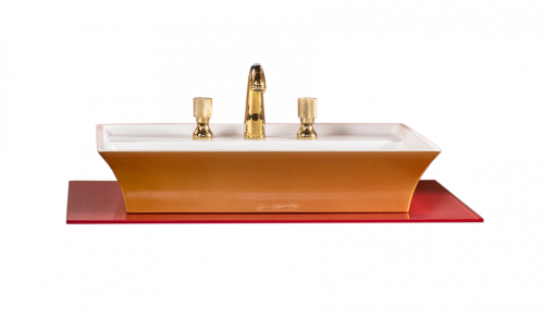 Столешница Armadi Art NeoArt 853-080-BR 80х50 накладная цвет бордовый