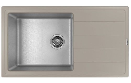 Кухонная мойка Florentina Комби 860 21.400.D0860.305 85х50 цвет серый поверхность полированная