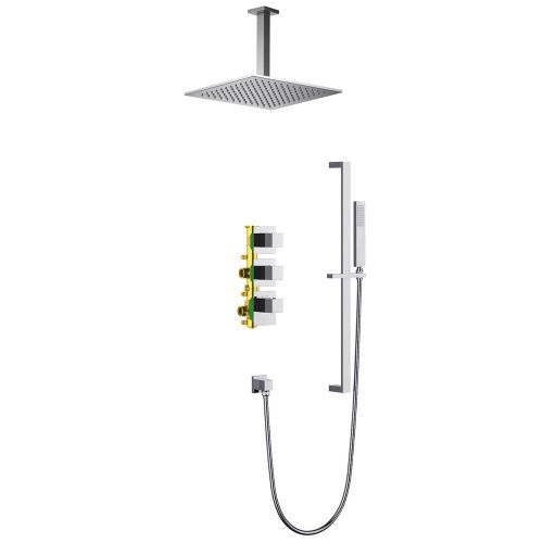 Душевая система Timo Selene SX-2229/00SM встраиваемая в стену цвет хром с термостатом