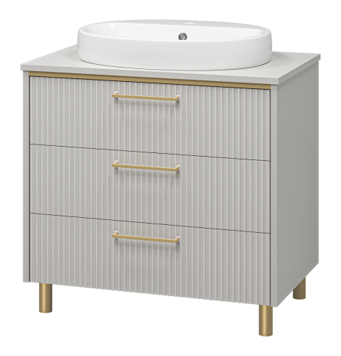 Тумба под раковину Brevita Elche ELC-0080-0302Я 80х50 напольная цвет белый